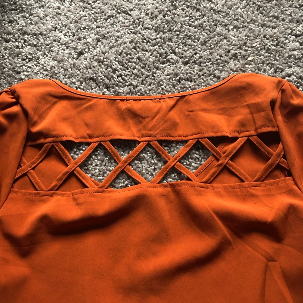 Orange Mine Blouse - Picture 5 of 5
